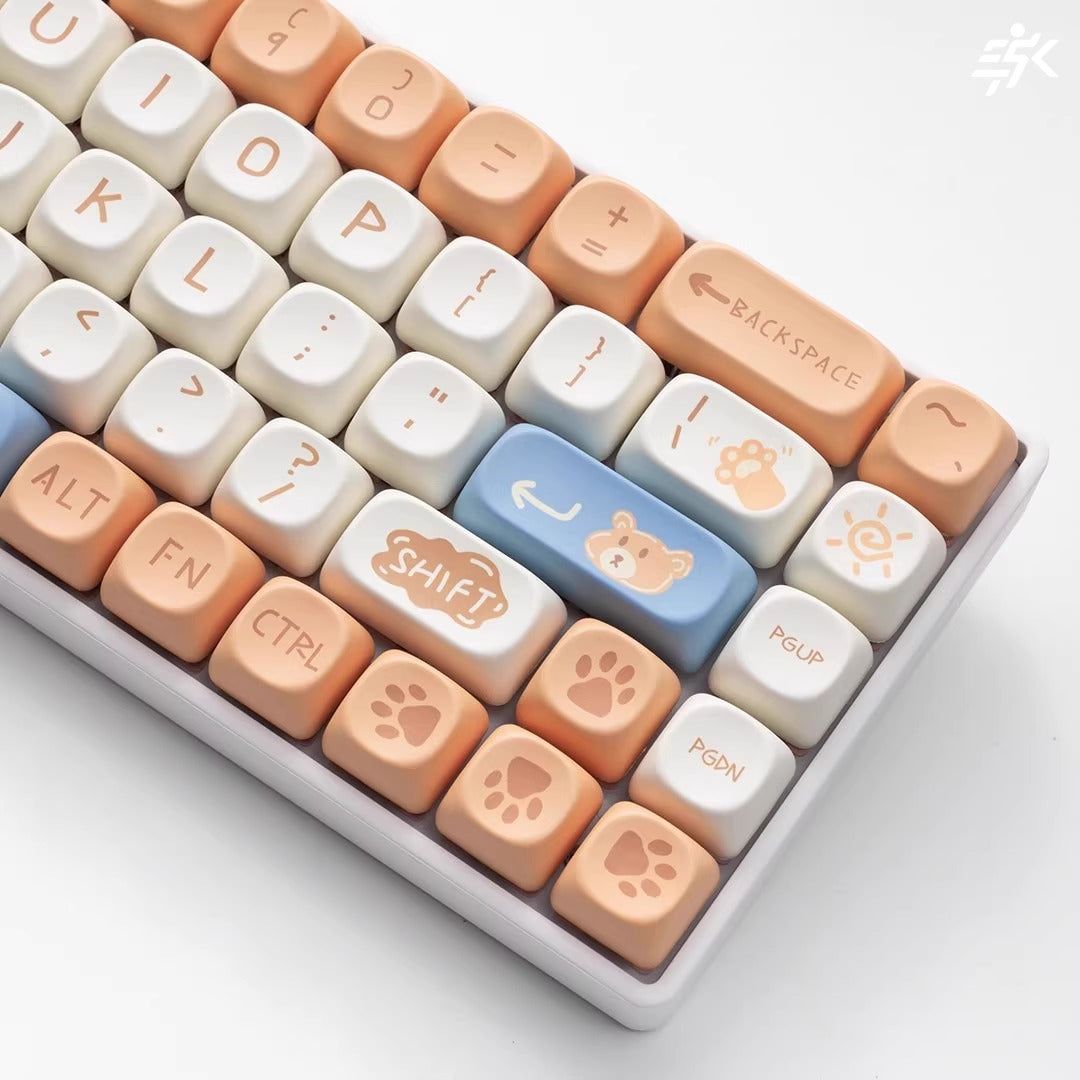 Cute theme Kitty Keys M68 Full Keyboard kit