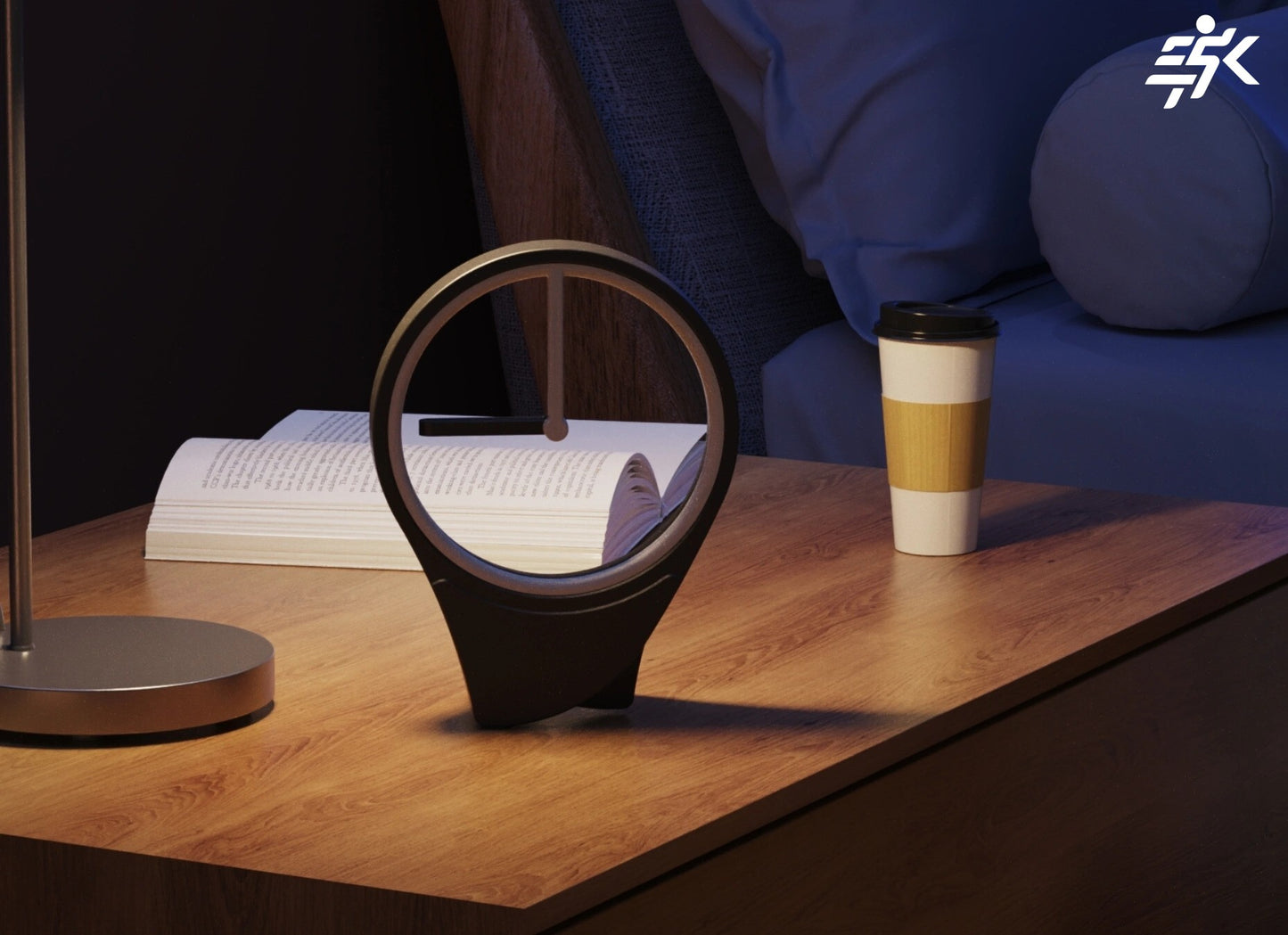 Anti-Gravity Floating Clock – Dial-Free Minimalist Desktop Timepiece