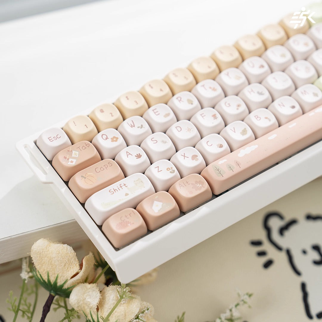 Cute theme Kitty Keys M68 Full Keyboard kit