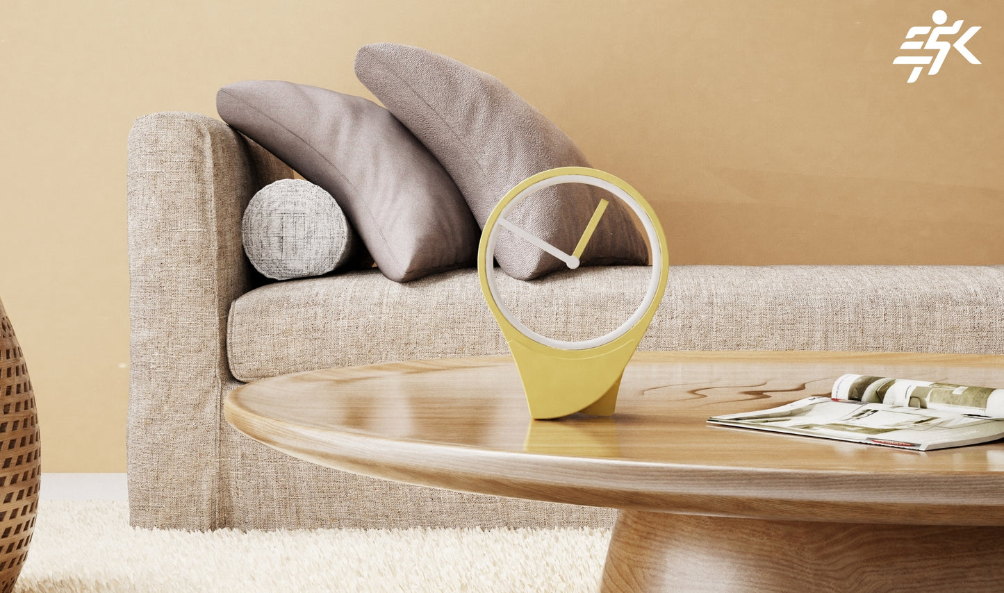 Anti-Gravity Floating Clock – Dial-Free Minimalist Desktop Timepiece