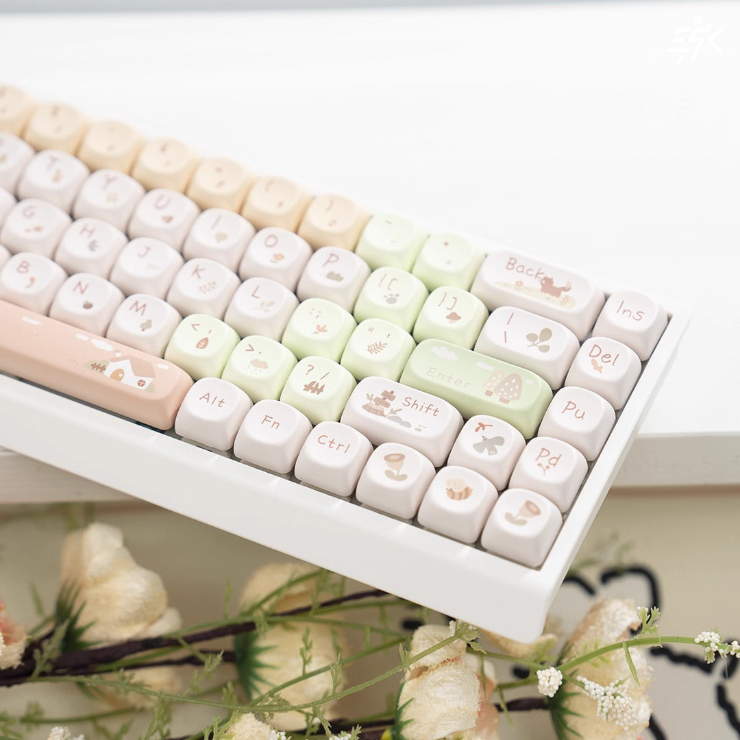 Cute theme Kitty Keys M68 Full Keyboard kit