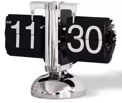 Modern Minimalist Flip Clock – Desktop Mechanical Timepiece