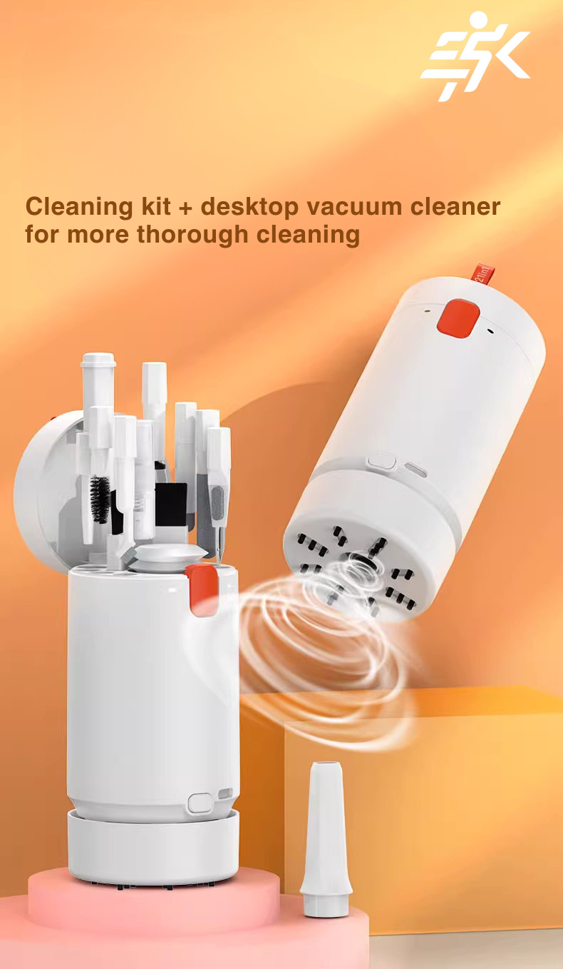 All-in-One Desktop Vacuum Cleaner & Electronics Cleaning Kit