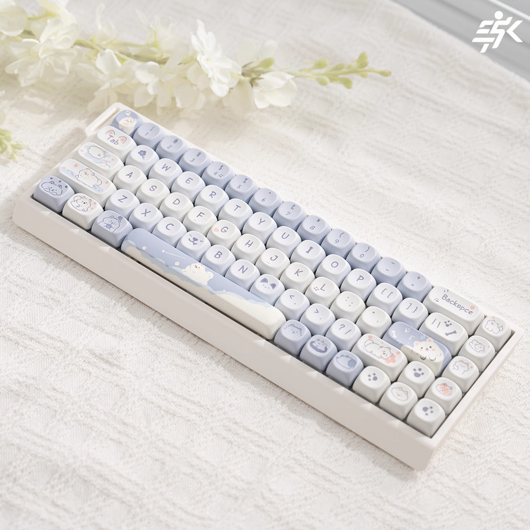 Cute theme Kitty Keys M68 Full Keyboard kit