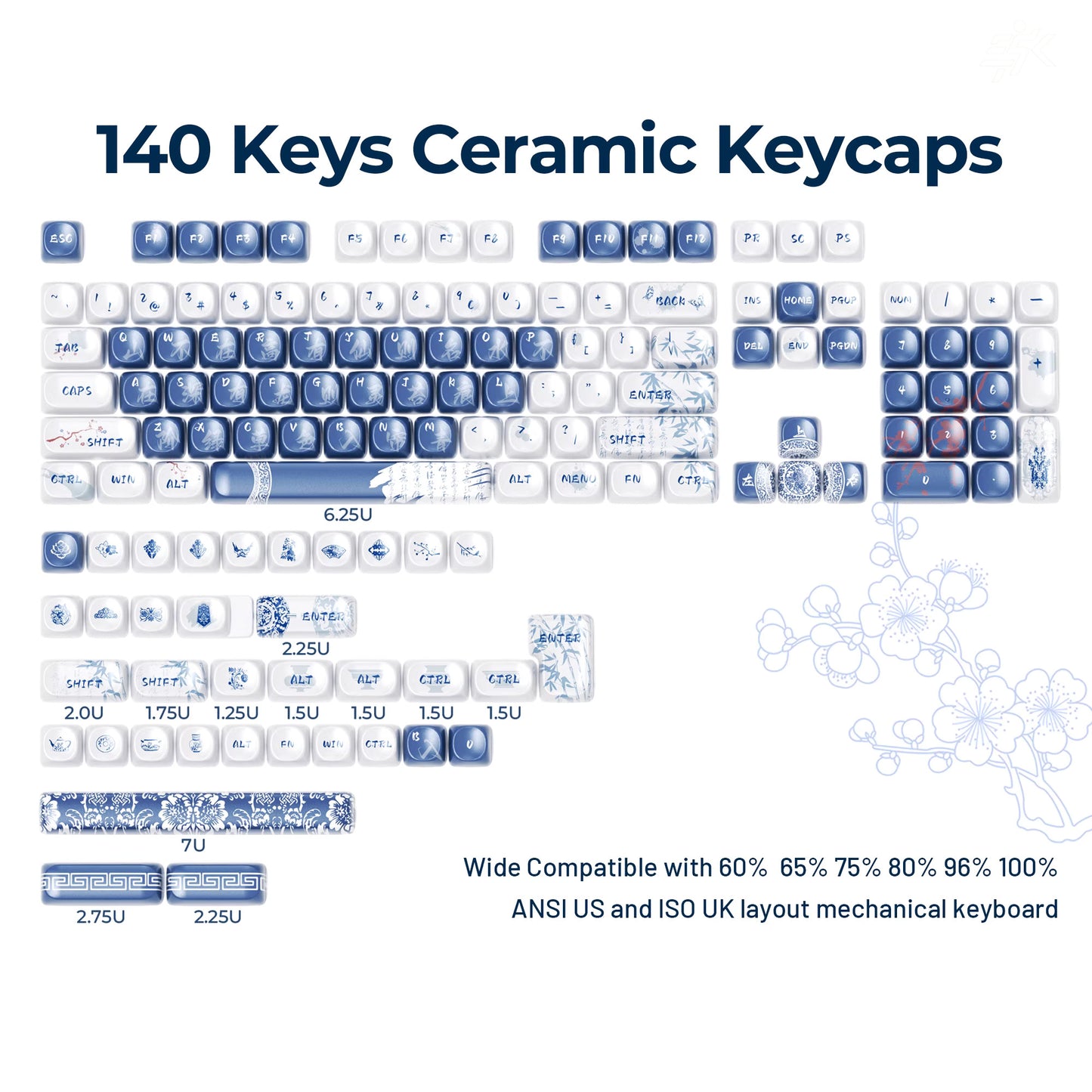 PBT Ceramics Keycaps