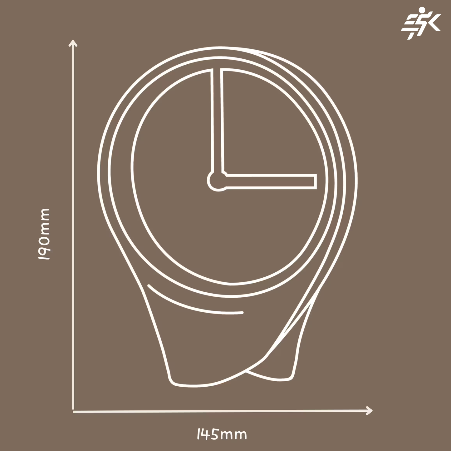 Anti-Gravity Floating Clock – Dial-Free Minimalist Desktop Timepiece