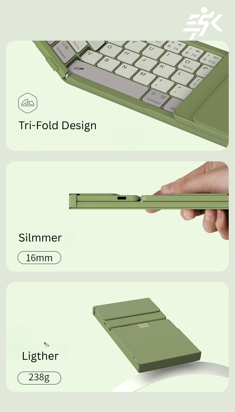 Foldable Cube Pocket Keyboard