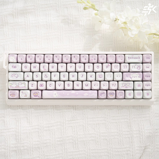 Cute theme Kitty Keys M68 Full Keyboard kit