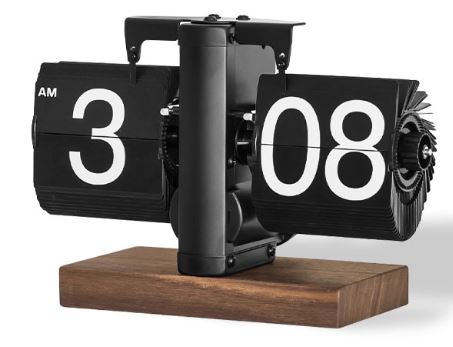Modern Minimalist Flip Clock – Desktop Mechanical Timepiece