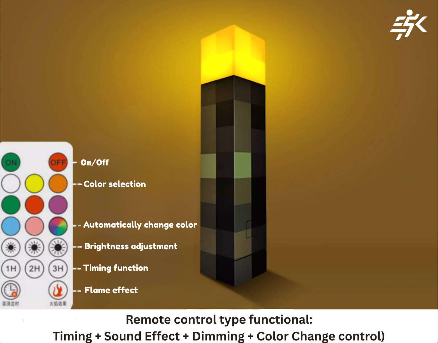 Minecraft Torch lamp