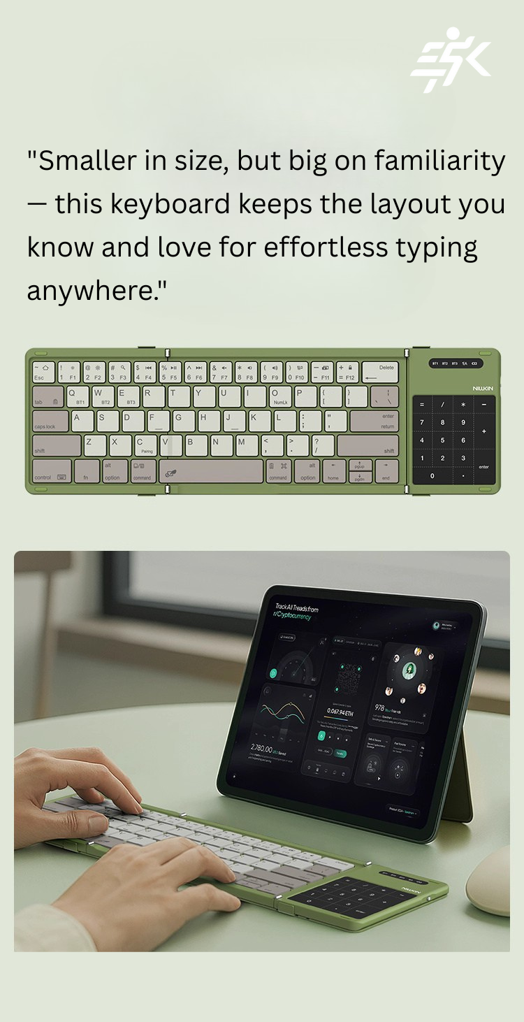 Foldable Cube Pocket Keyboard