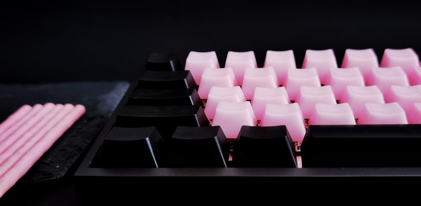 POM Jelly Strawberry Keycaps