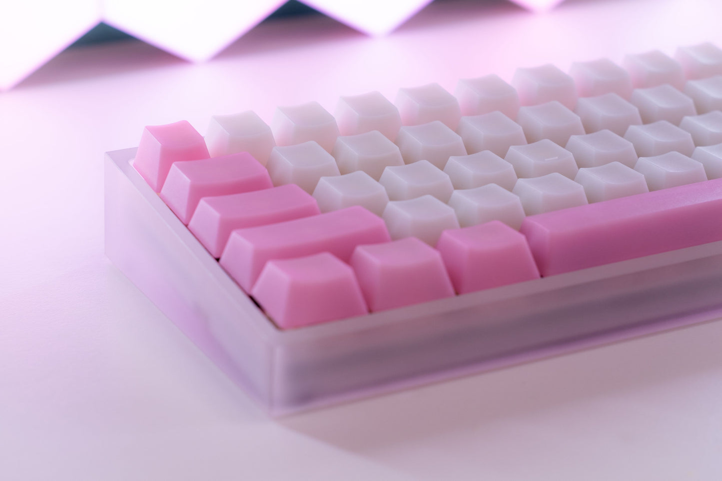 POM Jelly Strawberry Keycaps