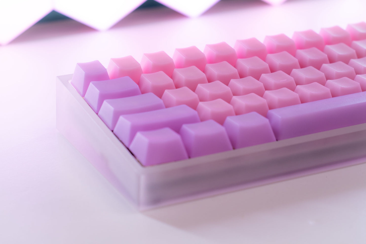 POM Jelly Strawberry Keycaps